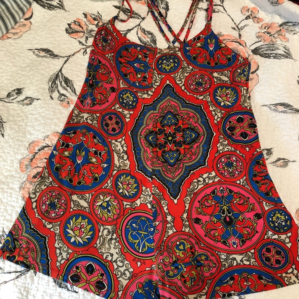 Romper swim coverup